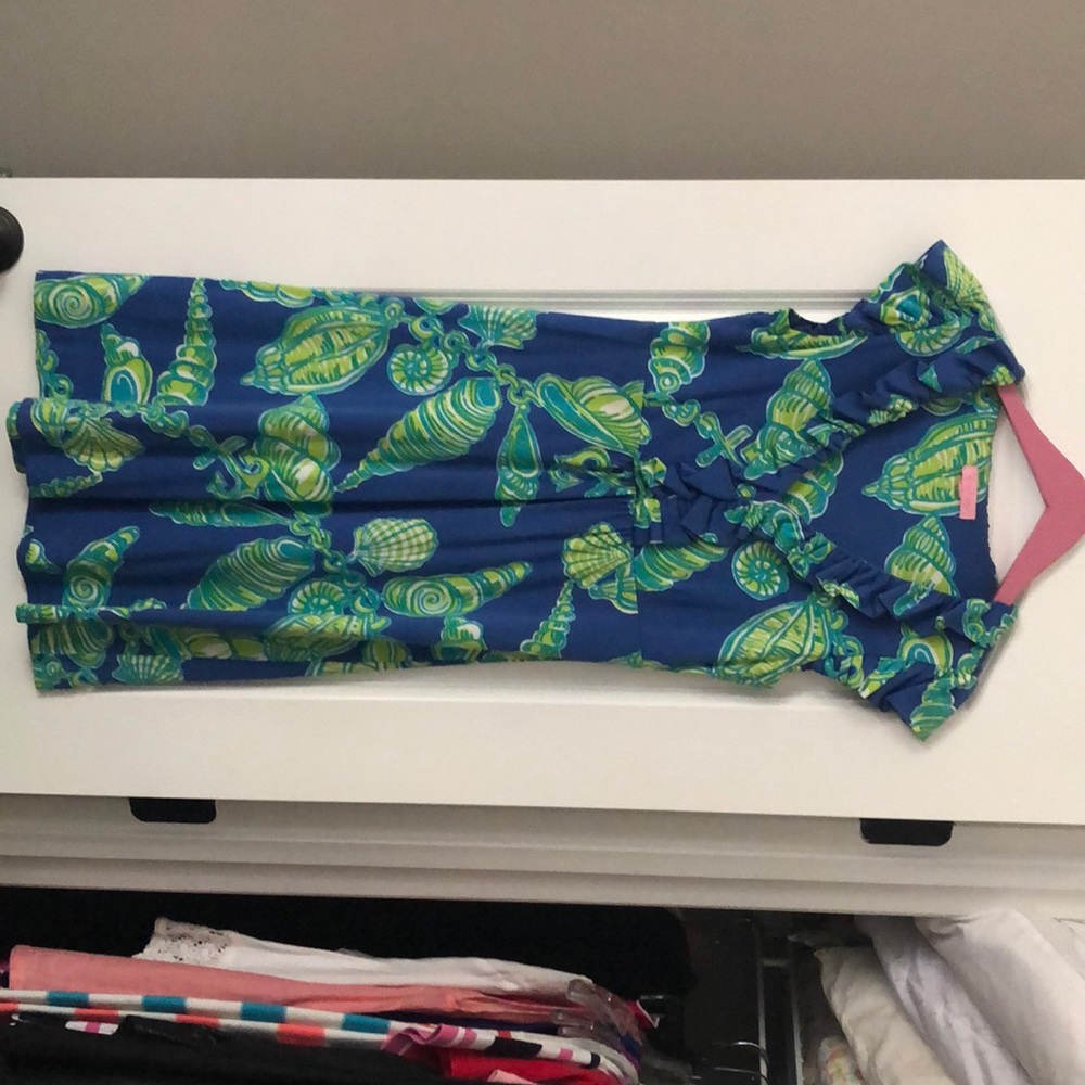 Lilly Pulitzer blue and green sundress
